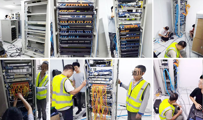 弱電網絡工程綜合布線安裝現場